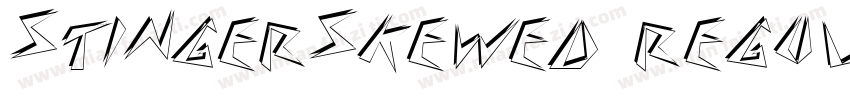 StingerSkewed Regular字体转换